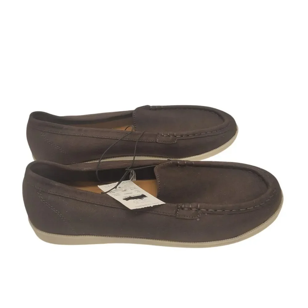 Crewcuts J. Crew Boys Brown Loafer Slide On Casual Dress Shoe Sz 5